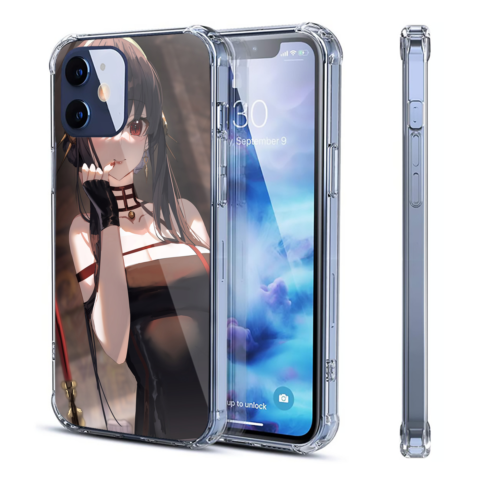 （画像用） SPY×FAMILY间谍家家酒 【iPhone 12シリーズ対応】透明スマホケース（クリアソフトケース）